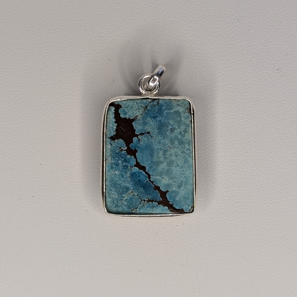 Turquoise Pendant S925 Sterling Silver - Picture 3 of 3